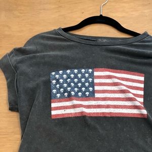 John Galt alien American flag top